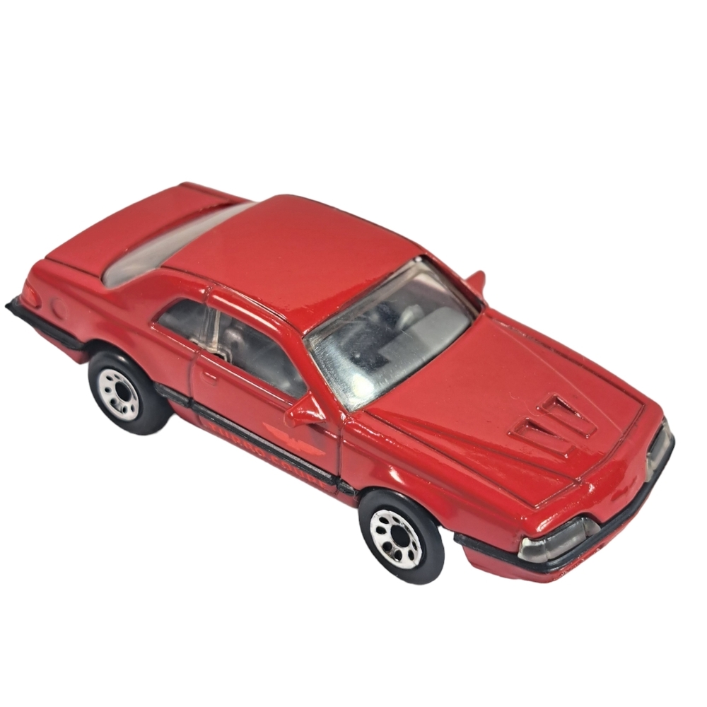 Vintage Matchbox 1987 Red/Grey Ford Thunderbird Turbo Coupe Interior‎ Mac…